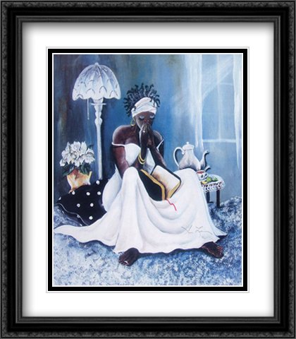 Amazon.com: My Cup Runneth Over 2X Matted 25x30 Large Black Ornate